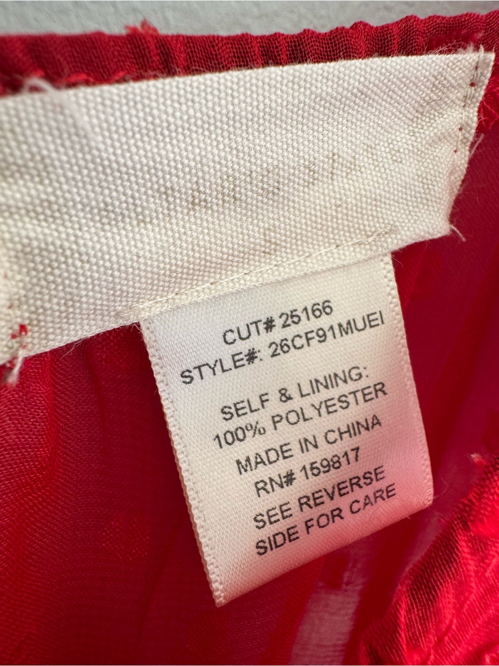 Altar'd State Red Clip Dot Smocked Puff Sleeve Mini Dress - Picture 5 of 5